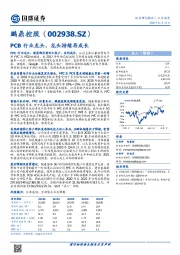 PCB行业龙头，龙头持续再成长