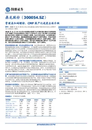 管理层加码增持，CMP国产化进度全面升级