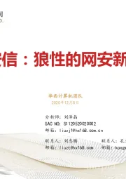 奇安信:狼性的网安新龙头