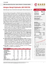 Solid share gain story for both short and long-term; Raise earnings est. & TP