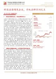 科技出海领先企业，手机品牌非洲之王