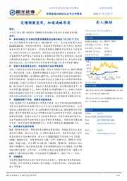 公司点评报告：定增预案发布，加速战略布局