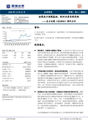 事件点评：拓展南方海缆基地，欧洲业务实现突破