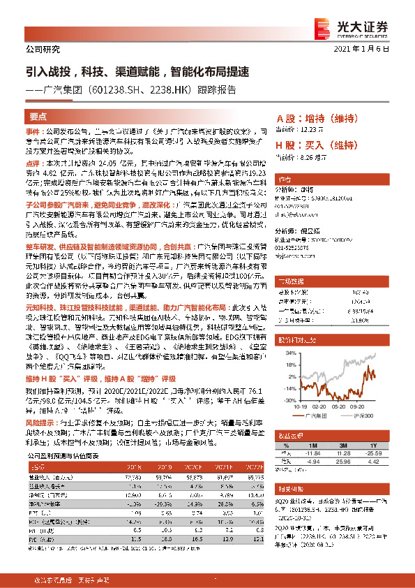 跟踪报告：引入战投，科技、渠道赋能，智能化布局提速