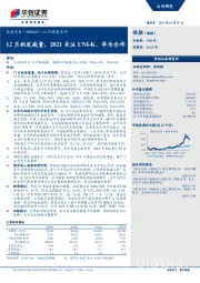 12月销量点评：12月批发减量，2021关注UNI-K、华为合作