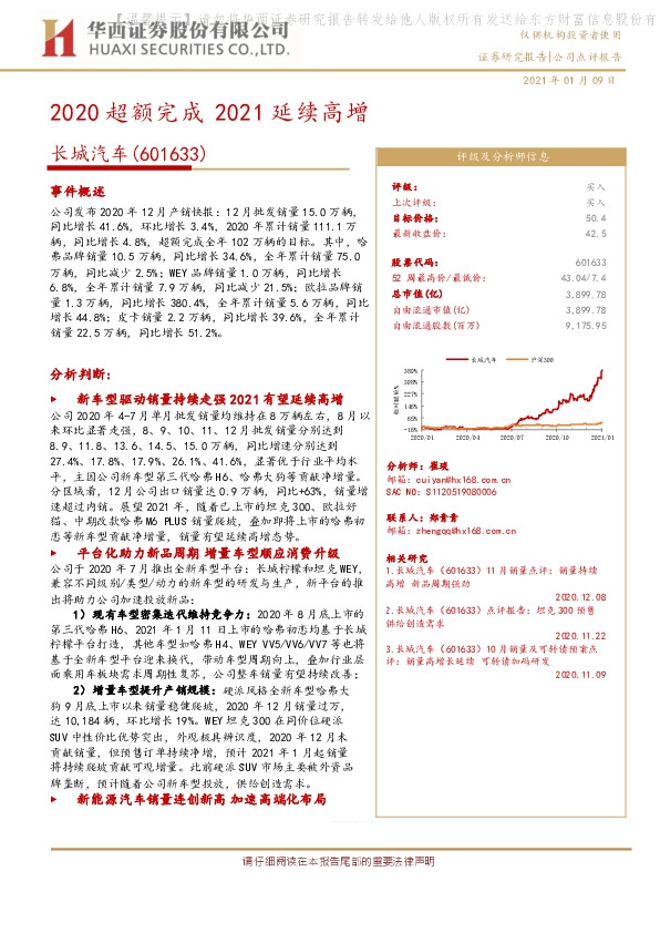 2020超额完成 2021延续高增