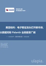 深度报告：美亚柏科：电子取证龙头打开新市场，大数据对标Palantir业务前景广阔