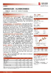 投资价值分析报告:战略转型初见成效,向上经营拐点持续验证