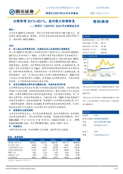 2020年业绩预告点评：业绩预增341%-451%，盈利能力持续修复