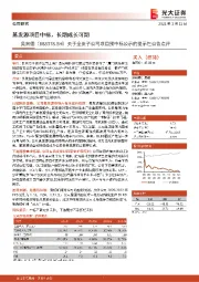 关于全资子公司项目预中标公示的提示性公告点评:蒸发源项目中标,长期成长可期