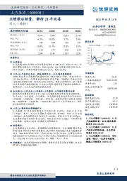 业绩滞后销量，静待21年改善