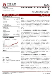 公司点评报告：年报业绩超预期，军工电子元器件景气度高