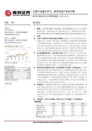 公司简评报告：主要产品量价齐升，新项目投产未来可期