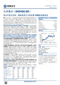 非公开发行过会,看极具吸引力的优质CDMO快速成长