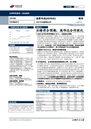 2020年业绩预告点评:业绩符合预期,英伟达合作深化