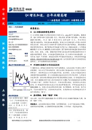 业绩预告点评：Q4增长加速，全年业绩高增