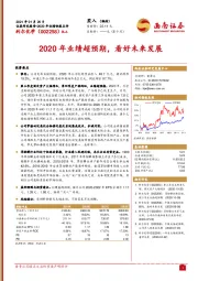 2020年业绩快报点评：2020年业绩超预期，看好未来发展