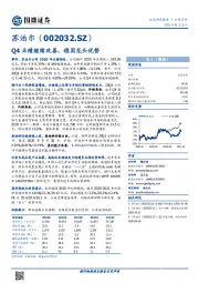 Q4业绩继续改善，稳固龙头优势