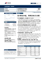 2020年年报业绩预告点评:Q4增长加速,特斯拉助力业绩