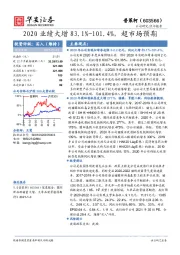 2020业绩大增83.1%-101.4%，超市场预期