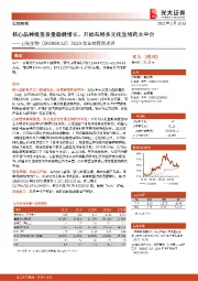 2020年业绩预告点评：核心品种批签发量稳健增长，开始布局多元化生物药大平台