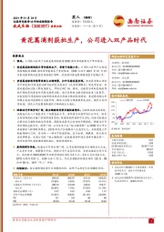 黄花蒿滴剂获批生产，公司进入双产品时代