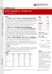 金辰股份点评：签印度3GW组件设备大单，创中国出口记录