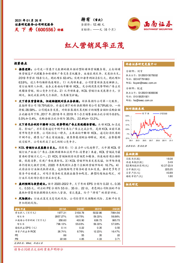 红人营销风华正茂