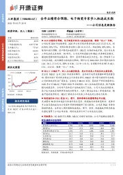 公司信息更新报告:全年业绩符合预期,电子陶瓷专家步入快速成长期