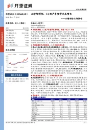 业绩预告点评报告:业绩超预期,C2投产有望带来高增长