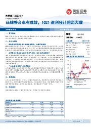 品牌整合卓有成效，1Q21盈利预计同比大增