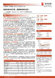 2020年业绩预告点评:疫情负面冲击严重,最艰难时刻已过去