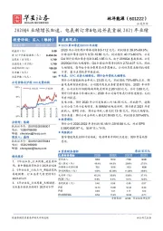 2020Q4业绩增长加速，电表新订单&电站并表贡献2021年业绩