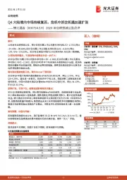 2020年业绩预减公告点评：Q4大陆境内市场强势复苏，危机中抓住机遇加速扩张