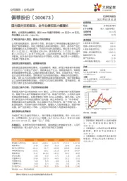 国内国外双轮驱动,全年业绩实现大幅增长