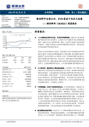 深度报告：新材料平台型公司，EVA受益于光伏大发展