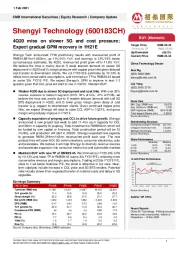 4Q20 miss on slower 5G and cost pressure;Expect gradual GPM recovery in 1H21E