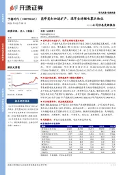 公司信息更新报告:高举高打加速扩产,进军全球锂电寡头地位