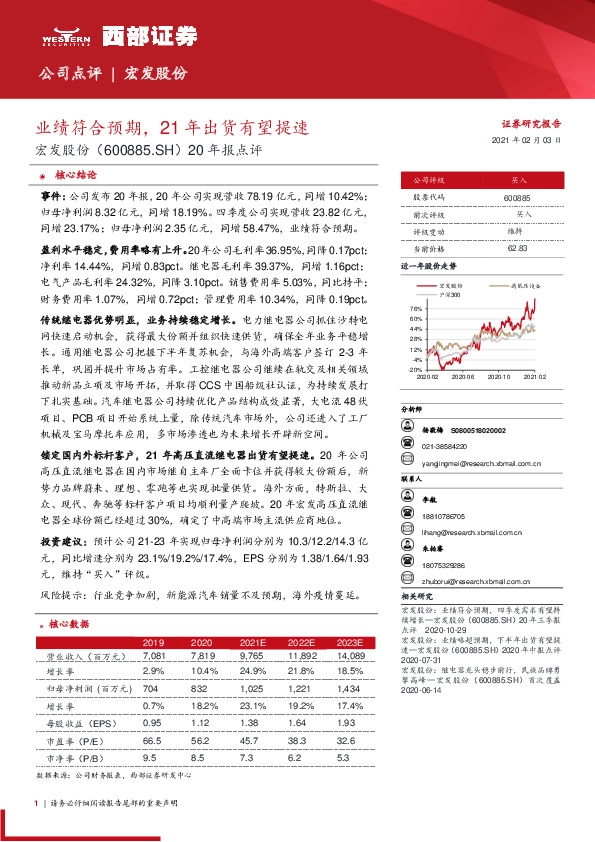 20年报点评：业绩符合预期，21年出货有望提速
