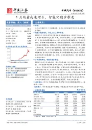 1月销量高速增长，智能化稳步推进