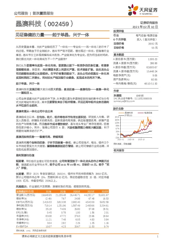 见证稳健的力量--起于单晶，兴于一体