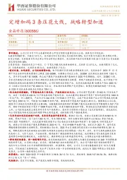 定增加码3条压花大线，战略转型加速