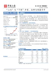 “上攻”与“下探”并重，品牌与销量齐升