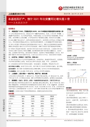 上机数控点评:单晶硅再扩产;预计2021年出货量同比增长超3倍