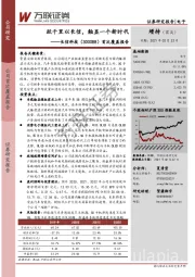 首次覆盖报告:跃千里以长信,触显一个新时代