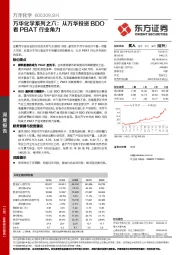 万华化学系列之六：从万华投资BDO看PBAT行业角力