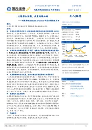 2020年度业绩快报点评:业绩符合预期,政策持续加码