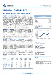 Q4产能加速释放，营收业绩稳步增长