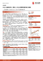 2020年业绩快报点评：20Q4业绩现好转，期待21年主业销售和盈利能力修复