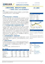 2020年度业绩快报点评:业绩符合预期,期待自研产品落地